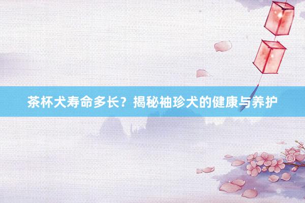 茶杯犬寿命多长？揭秘袖珍犬的健康与养护